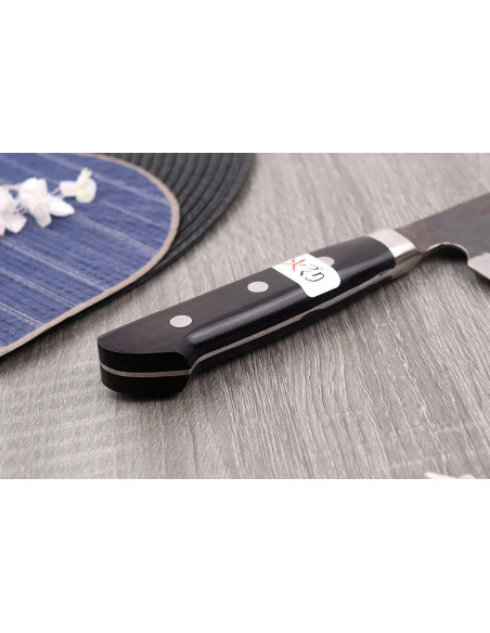 Cuchillo santoku japonés Fujiwara Denka 18cm hecho a mano