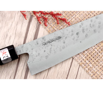 Fujiwara Maboroshi 21cm käsintehty japanilainen kokkiveitsi magnolia kahvalla 2