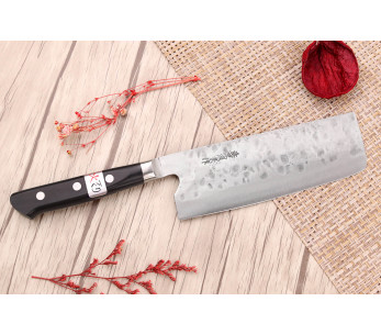 Fujiwara Maboroshi 16,5cm Cuchillo nakiri japonés hecho a mano 2