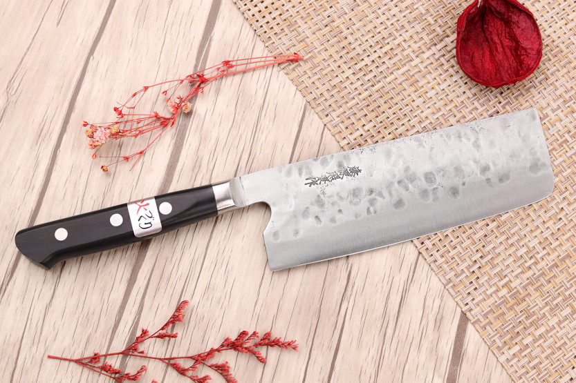 Nakiri-Messer 16,5cm japanisch handgefertigt Fujiwara Maboroshi