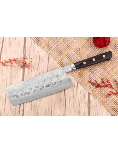 Faca nakiri japonesa Fujiwara Maboroshi 16,5cm feita à mão