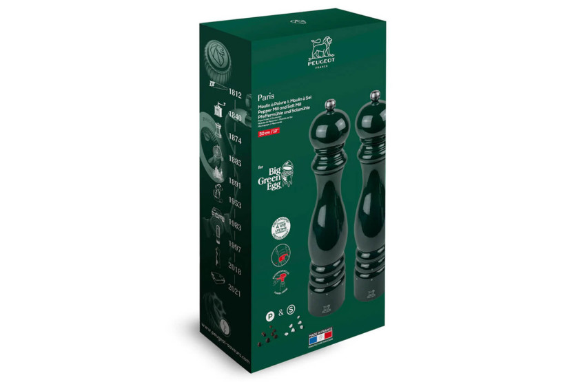 Dúo de molinillos de sal y pimienta Peugeot Paris U'Select Big Green Egg 30cm