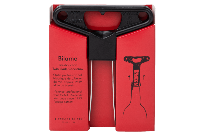 L'Atelier du Vin Bilame Sacacorchos clásico de metal negro