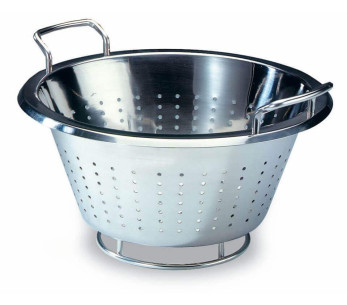Coador profissional em aço inoxidável MATFER de 32 cm com pegas
