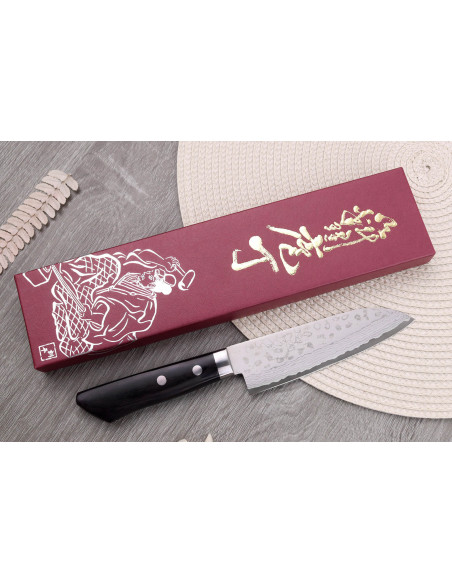 Masutani VG10 Damascus 13cm käsintehty japanilainen santoku ko veitsi