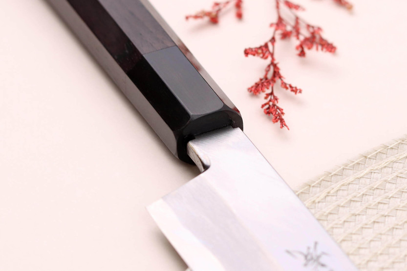 Sakai Takayuki Byakko 33cm handgemaakt Japans yanagiba kiritsuke mes ebbenhouten handvat + schede
