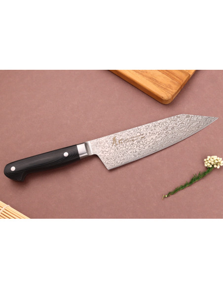 Sakai Takayuki Coreless Damascus 16cm Faca japonesa santoku kiritsuke