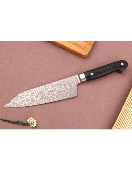 Sakai Takayuki Coreless Damascus 16 cm japansk santokukniv kiritsuke
