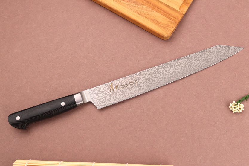 Sakai Takayuki Coreless Damascus Japanese sujihiki kiritsuke knife 26cm