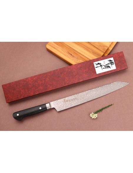 Sakai Takayuki Coreless Damascus sujihiki kiritsuke 26cm japanese knife