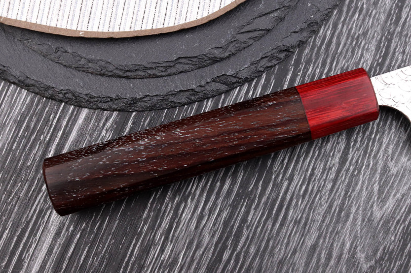 Yoshimi Kato Minamo SG2 Tsuchime 27cm cuchillo japonés hecho a mano sujihiki