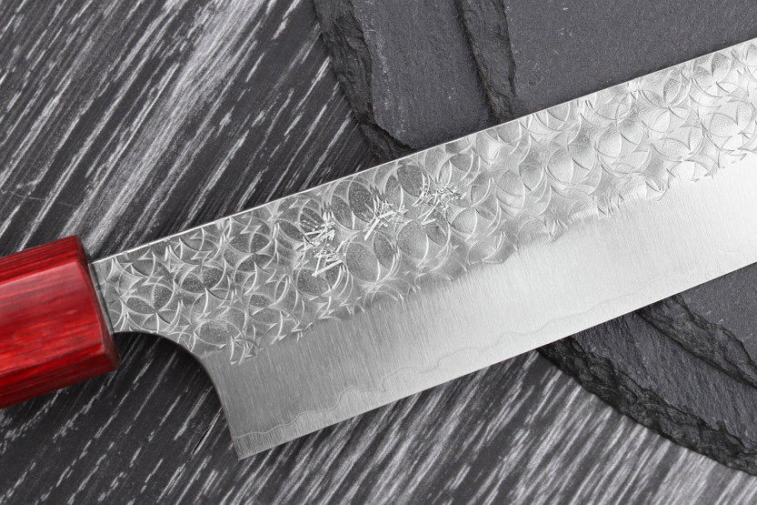 Yoshimi Kato Minamo SG2 Tsuchime 27cm cuchillo japonés hecho a mano sujihiki