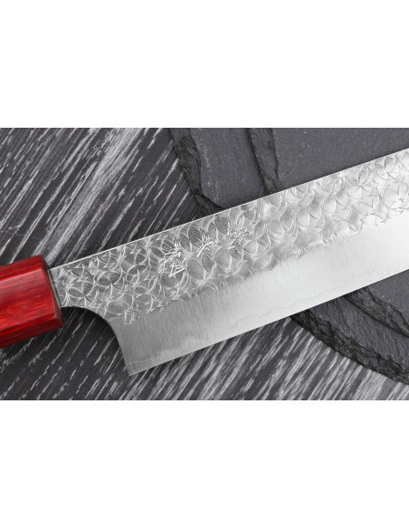 Yoshimi Kato Minamo SG2 Tsuchime 27cm cuchillo japonés hecho a mano sujihiki