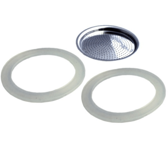 Filtro de recambio para cafeteras Gefu Lucino de 3 tazas y Nando + 2 juntas