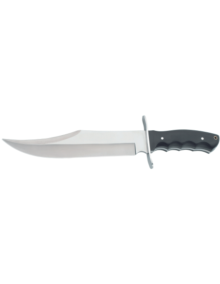 Herbertz bowie-veitsi 102325 24.8cm terä pakkawood kahva + nahkatuppi