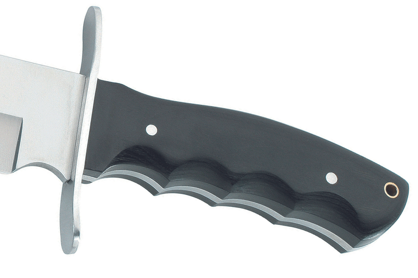 Herbertz bowiekniv 102325 24,8 cm klinge pakkawood håndtag + læderskede