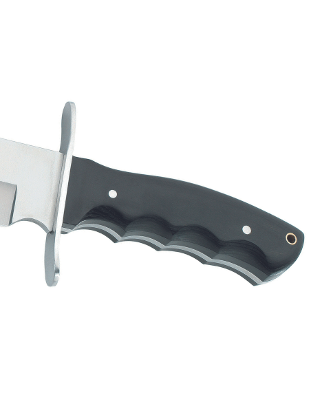 Herbertz bowiekniv 102325 24,8 cm klinge pakkawood håndtag + læderskede
