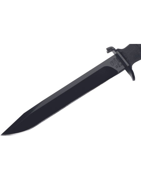 Herbertz knife 100617 16.5cm blade black polymer handle + case