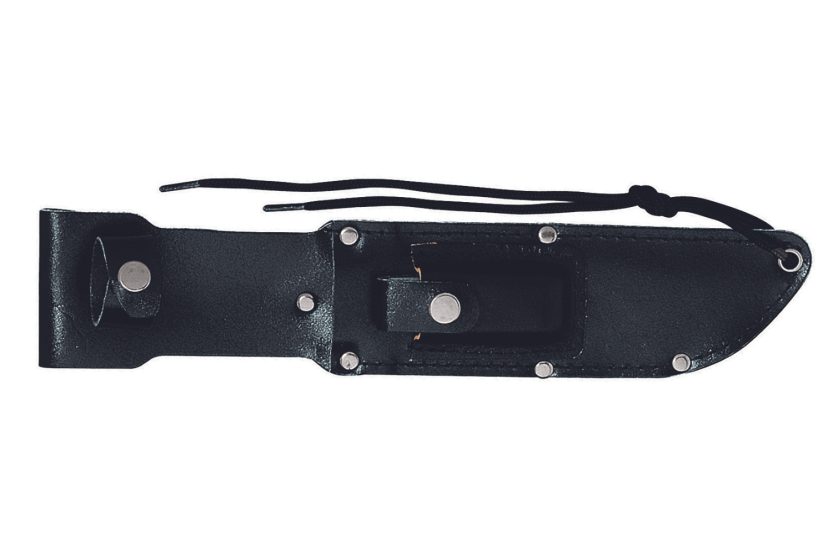 Herbertz 101018 Bowie mes 18cm lemmet leren handvat + leren schede + wetsteen