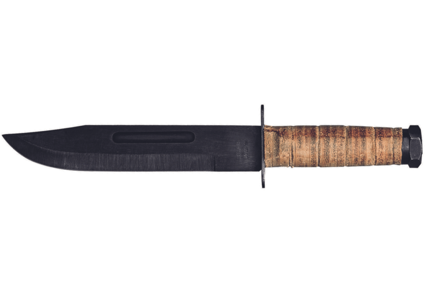 Herbertz 101018 Bowie-kniv 18 cm blad lærhåndtak + lærslire + brynestein