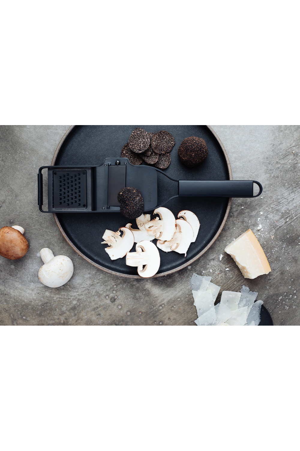 Microplan Kitchen Microplane Black Sheep 2 in 1 truffle kitchen grater