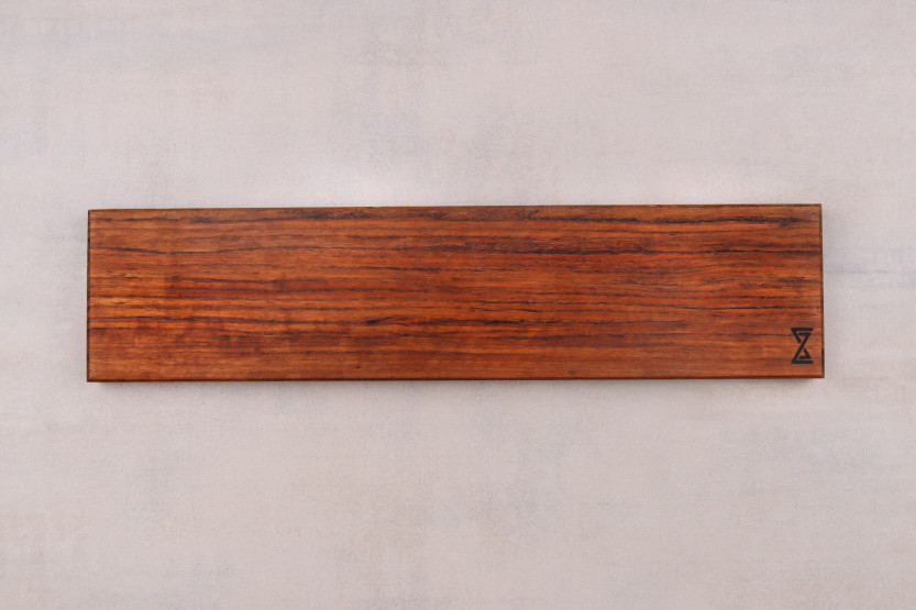 Essences Creations 42cm flamed ovangkol wood bar magnet - 6 places - N°2