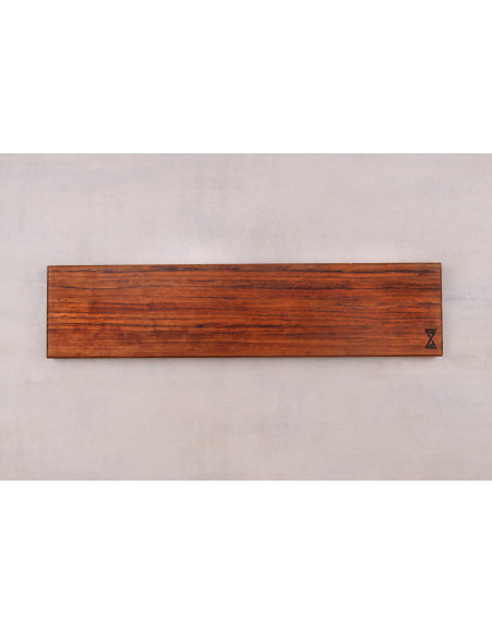 Essences Creations 42cm flamed ovangkol wood bar magnet - 6 places - N°2