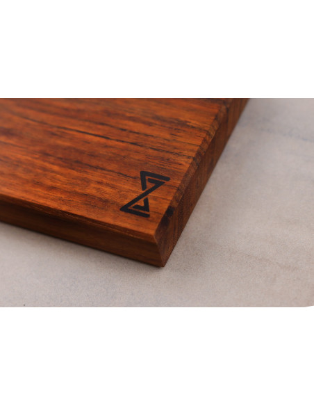 Essences Creations 42cm flamed ovangkol wood bar magnet - 6 places - N°2