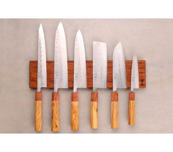 Esencias Creaciones 42cm imán de barra de madera de ovangkol flameado - 6 plazas - N°2 2