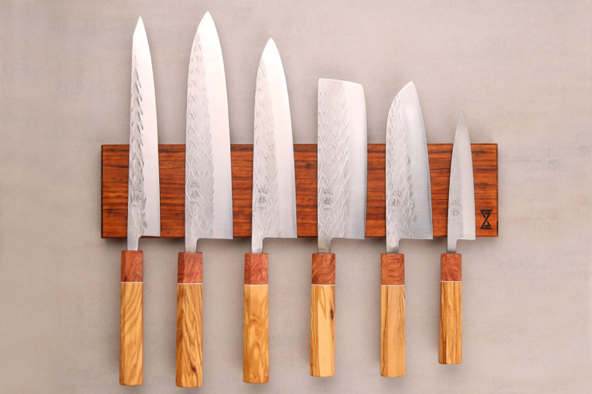 Esencias Creaciones 42cm imán de barra de madera de ovangkol flameado - 6 plazas - N°2