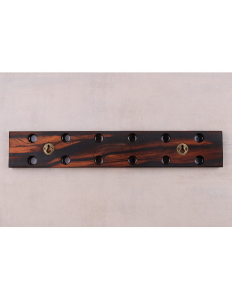Essences Creations handgjord 45 cm Macassar ebenholts 6-sitsig barmagnet - N°5