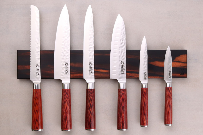 Essences Creations hand-crafted 45cm Macassar ebony 6-place bar magnet - N°5