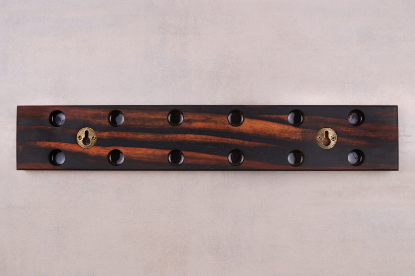 Essences Creations handgjord 45 cm Macassar ebenholts 6-sitsig barmagnet - N°3