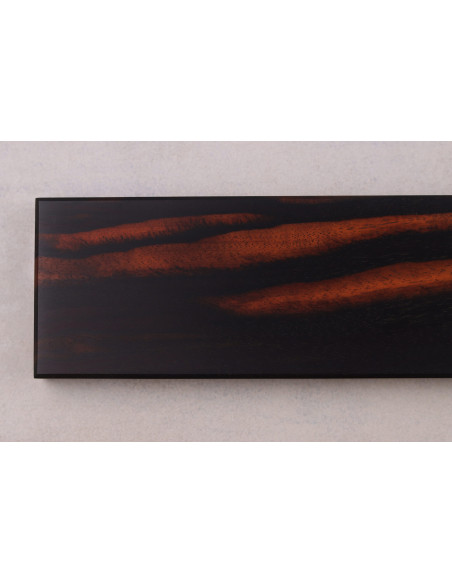 Essences Creations, ímã de barra de 6 lugares em ébano Macassar, 45 cm, feito à mão - N°3