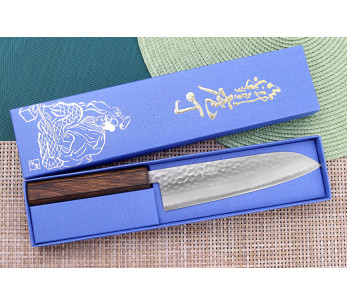 18cm Masutani hamrad ekhandtag Japansk traditionell kockkniv 2