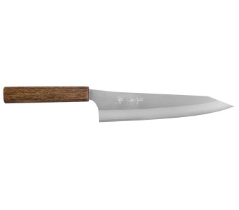 Faca de chef japonesa Yu Kurosaki Gekko San Maï 21cm feita à mão