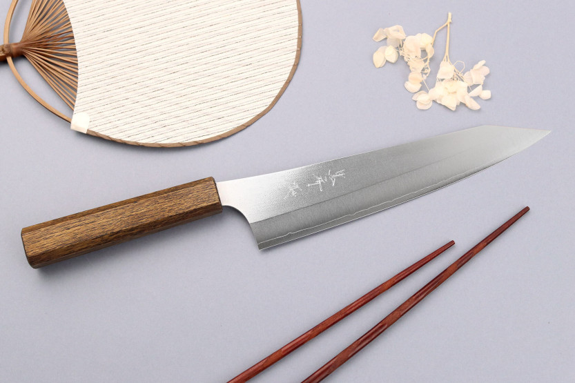Yu Kurosaki Gekko San Maï 21 cm, coltello da cuoco giapponese fatto a mano