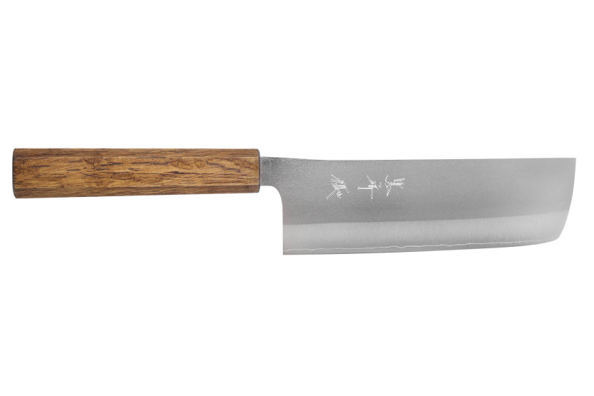 16,5cm nakiri knife handmade japanese Yu Kurosaki Gekko San Maï