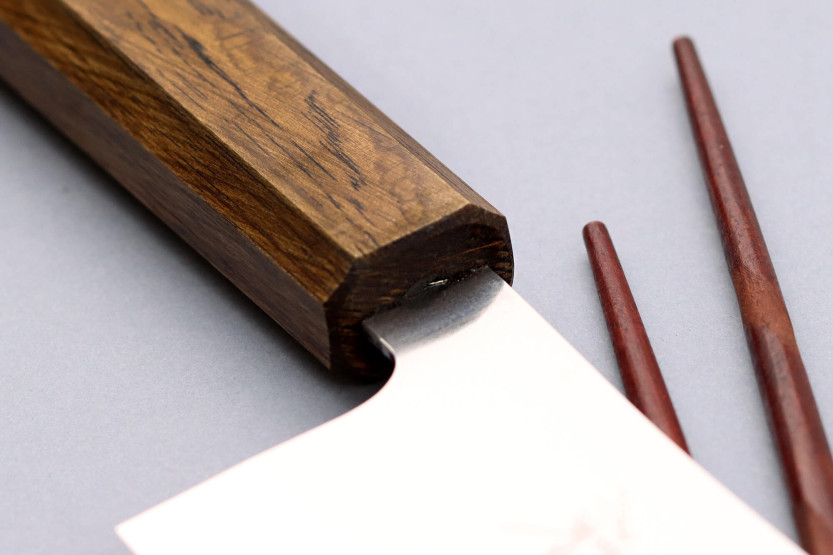 16,5cm nakiri knife handmade japanese Yu Kurosaki Gekko San Maï