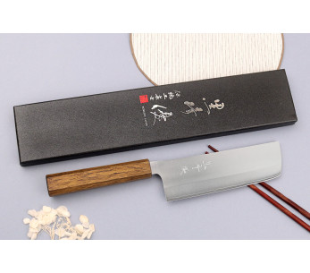 Yu Kurosaki Gekko San Maï 16,5 cm japansk håndlaget nakiri-kniv 2