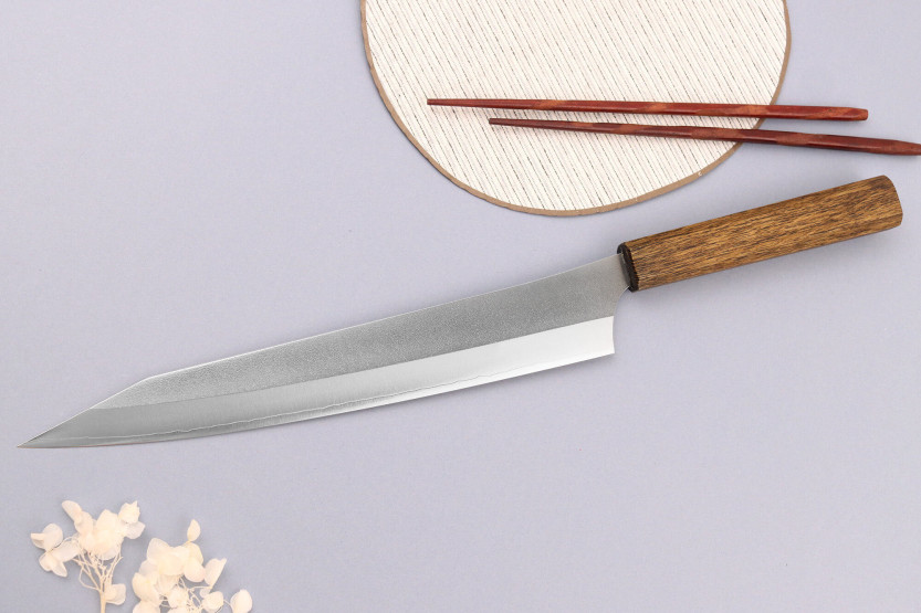 Sujihiki-Messer 27cm japanisch handgefertigt Yu Kurosaki Gekko San Maï