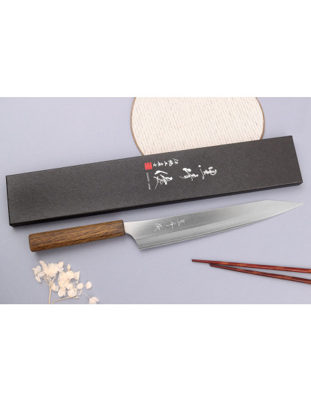 Sujihiki-Messer 27cm japanisch handgefertigt Yu Kurosaki Gekko San Maï