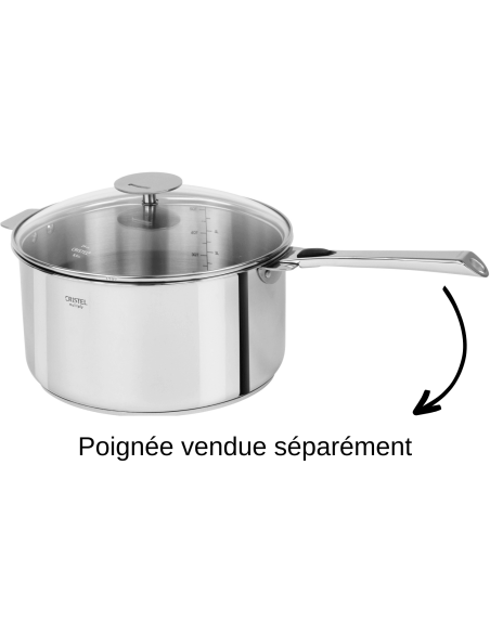 Cristel Casteline irrotettava 5-kerroksinen ruostumattomasta teräksestä valmistettu kattila