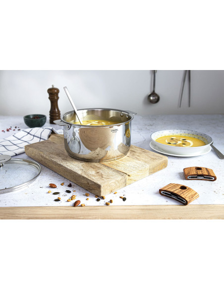 Cristel Casteline avtakbar 5-lags gryte i rustfritt stål