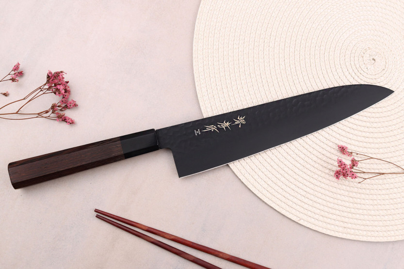 Sakai Takayuki Kurokage VG10 24cm japanilainen kokkiveitsi Wenge-puukahvalla