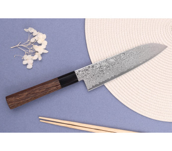 Santokumesser 18cm japanisch Sakai Takayuki Ginga damast 2