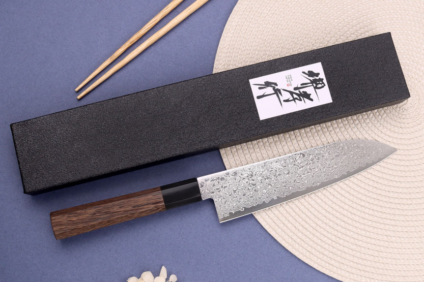 Sakai Takayuki Ginga 18cm Damasco santoku cuchillo japonés