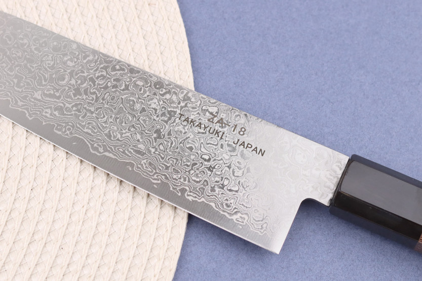 Faca Sakai Takayuki Ginga 18cm Damascus santoku japonesa