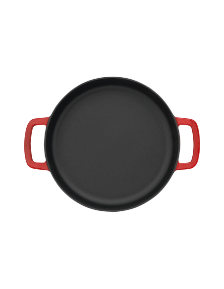 Frigideira Sous-chef em ferro fundido esmaltado vermelho Combekk