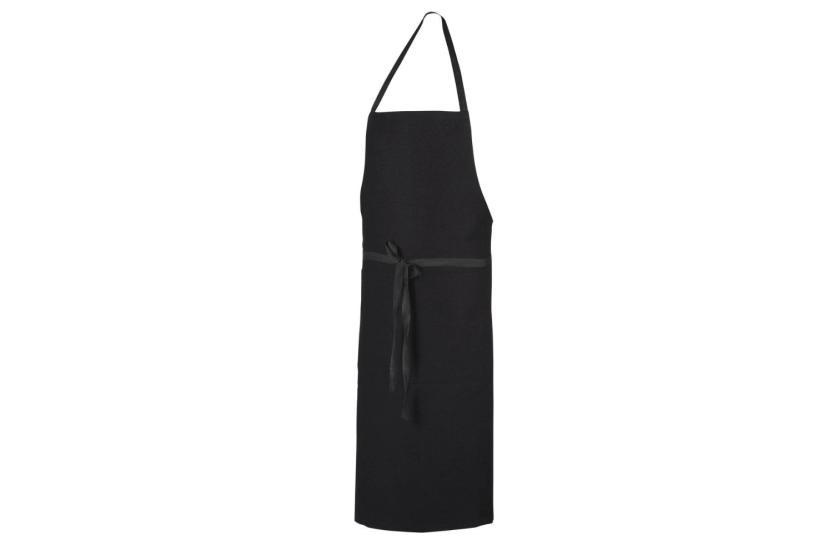 Robur Pise musta unisex keittiöesiliina 100% puuvillaa